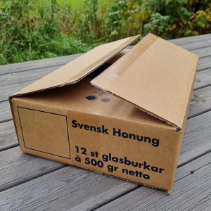 Kartong till 500 g glasburkar (st)