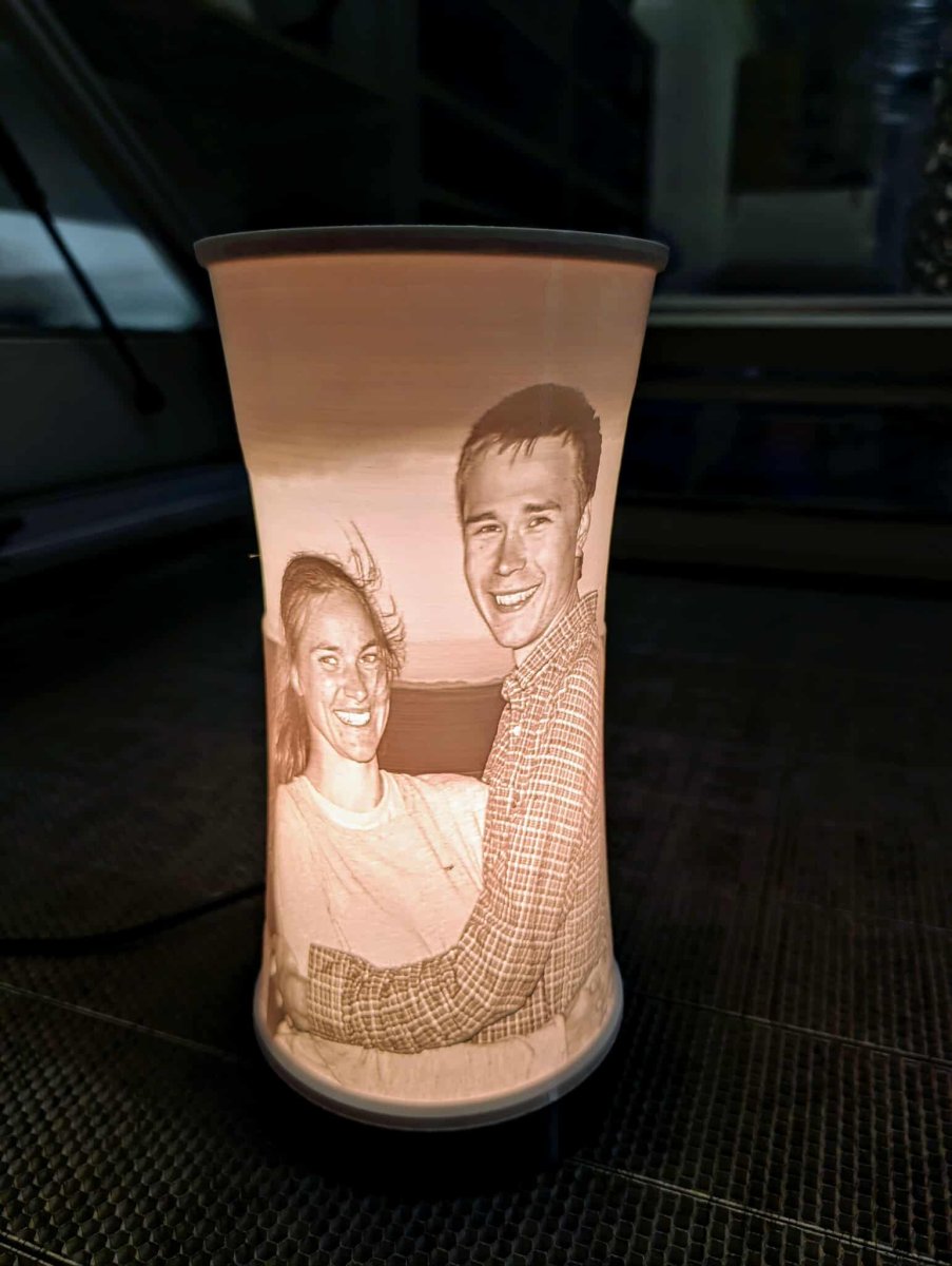 Lampa lithophane enligt egen bild - Bild 3