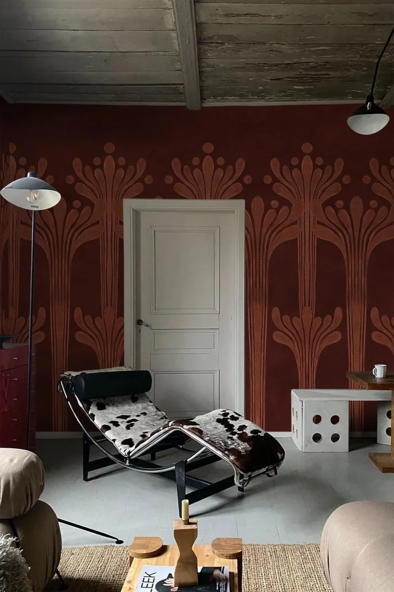 Deco Flower Rust Red