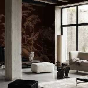 Asian Scenery Brown