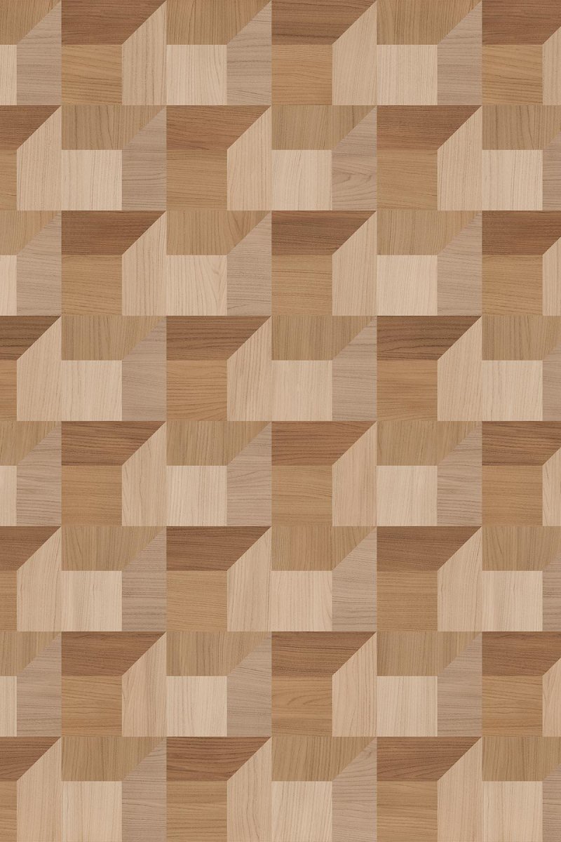 Geometric Wood White Washed Oak - Bild 3