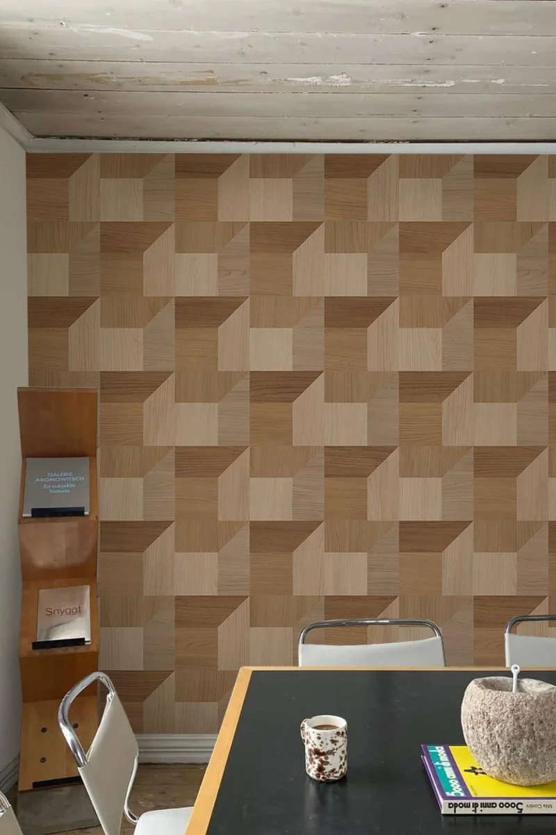 Geometric Wood White Washed Oak - Bild 5