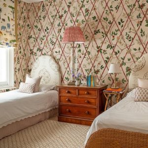 Bamboo Chinoiserie Red