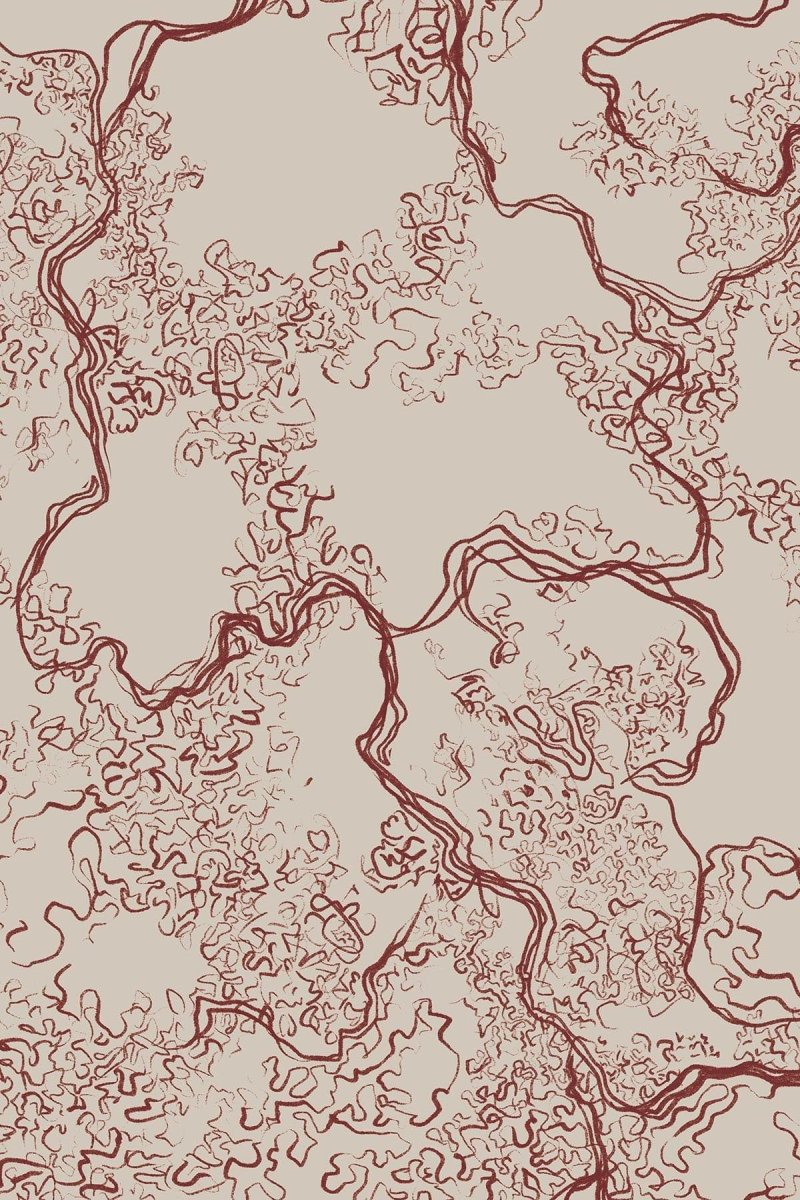 Abstract Sketch Rust Red - Bild 3