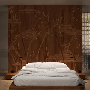 Bamboo Marquetry Brown Oak