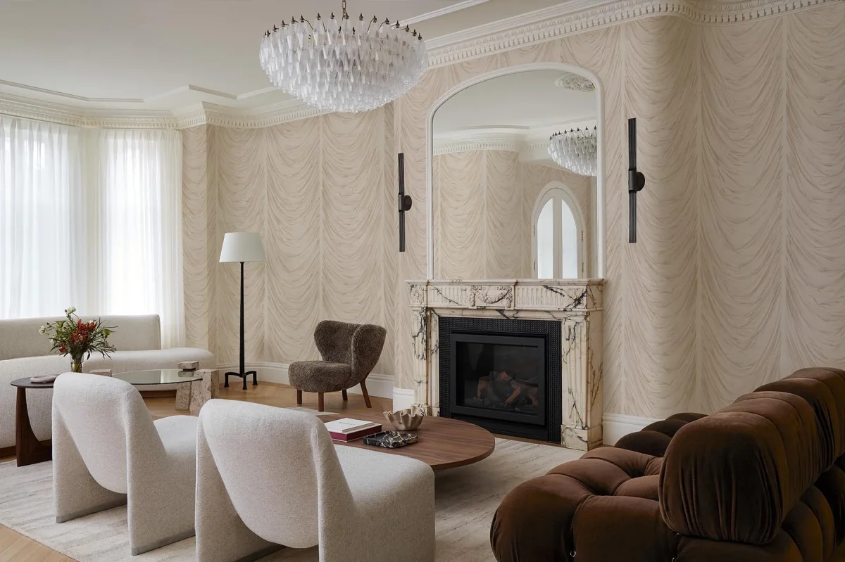 Draped Trompe Lóeil Beige - Bild 7