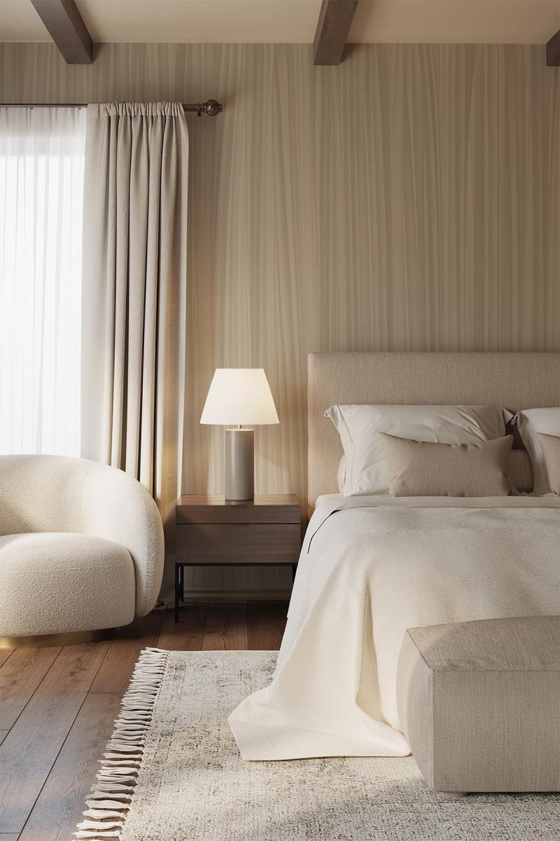 Pleated Wall Pale Beige - Bild 2