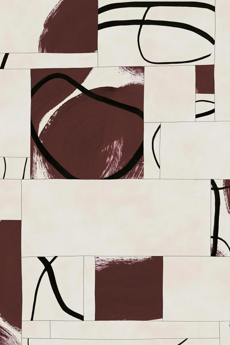 Graphic Tiles Burgundy - Bild 3