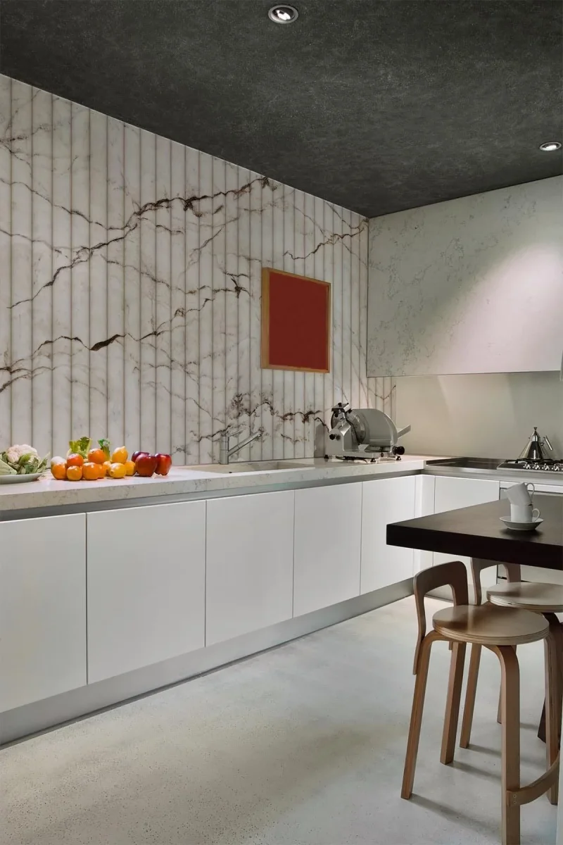 Fluted Marble Wallpaper Neutral - Bild 4
