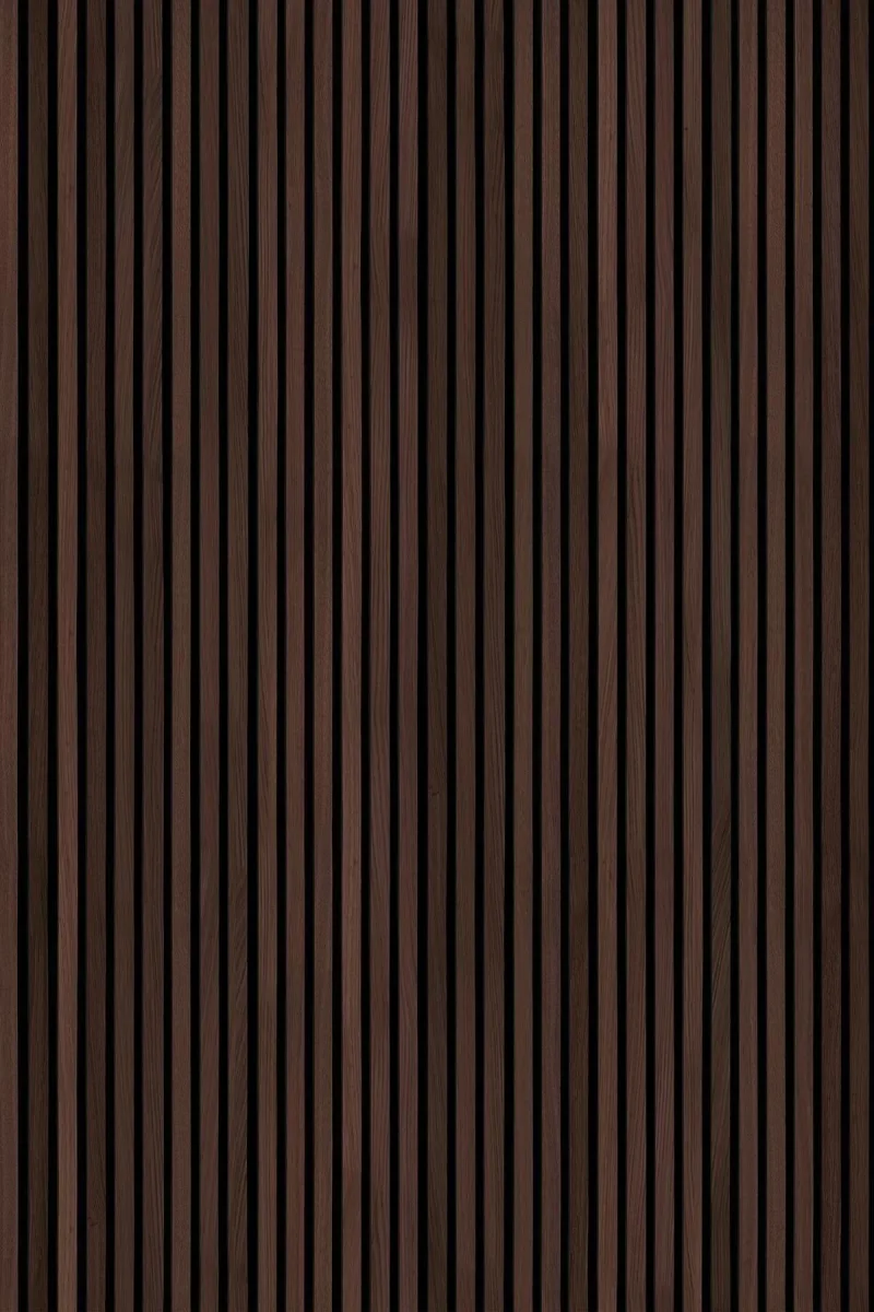 Rib Wood Wallpaper Dark Oak - Bild 3