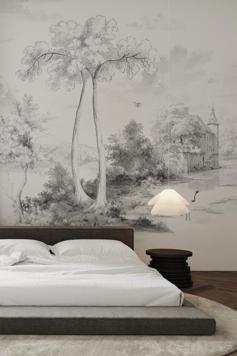 Scenic Landscape Black