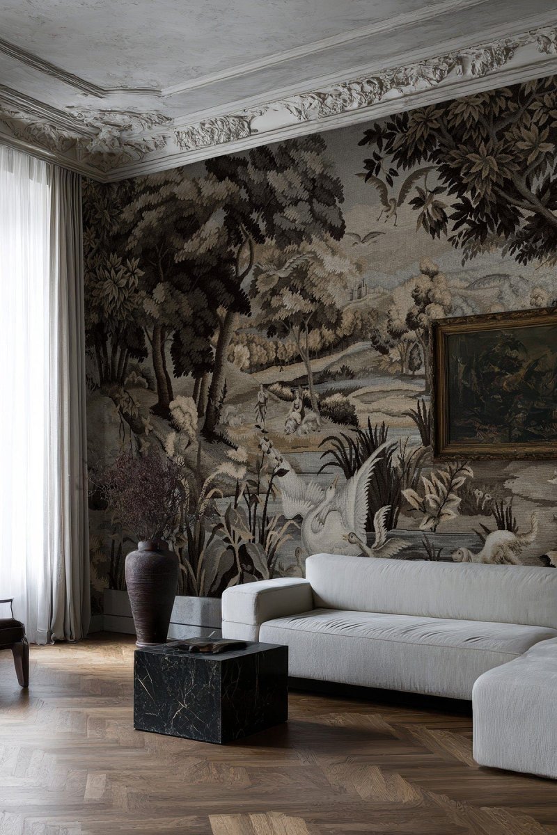 Verdant Tapestry Black