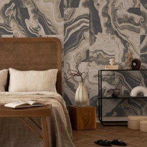 Marbling Tiles Two Anthracite