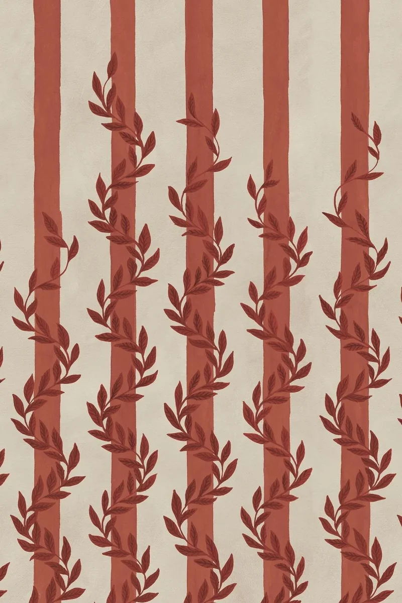 Botanical Stripe Red - Bild 3