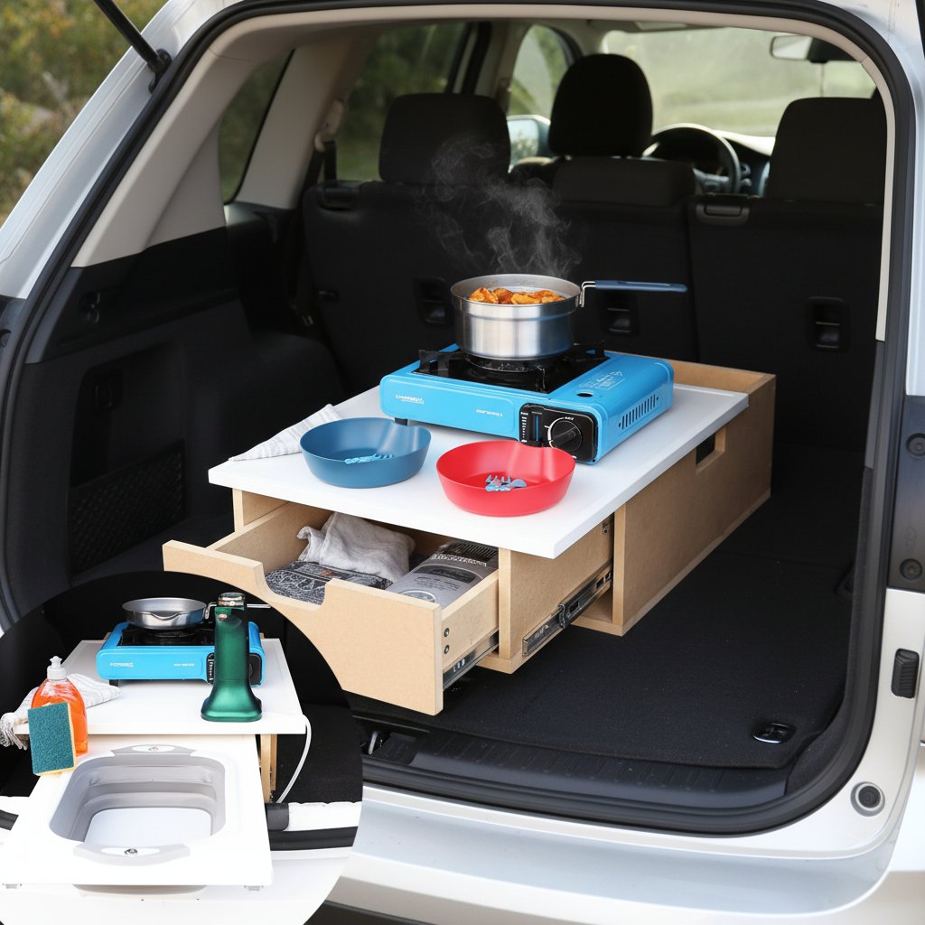 Fällbar campinggrill