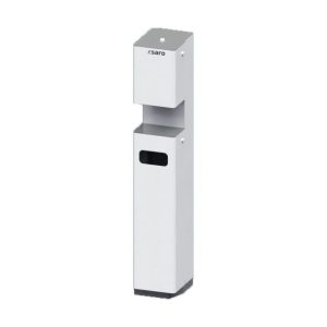 Saro desinfektionsmedelsdispenser – modell CA, vit, mobil