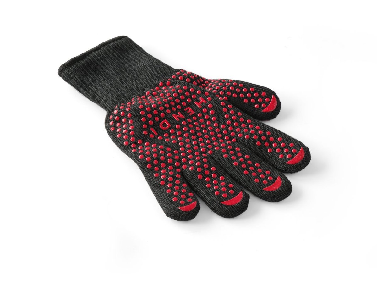Värmeskyddshandskar, grillhandskar – tål 250 °C i 15 sekunder, bekväm passform, 2-pack