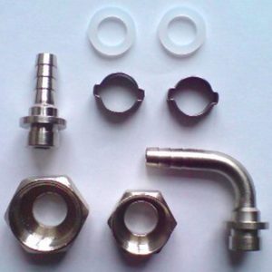 Munstycksset för CO2-slang, 8 delar – 7 mm