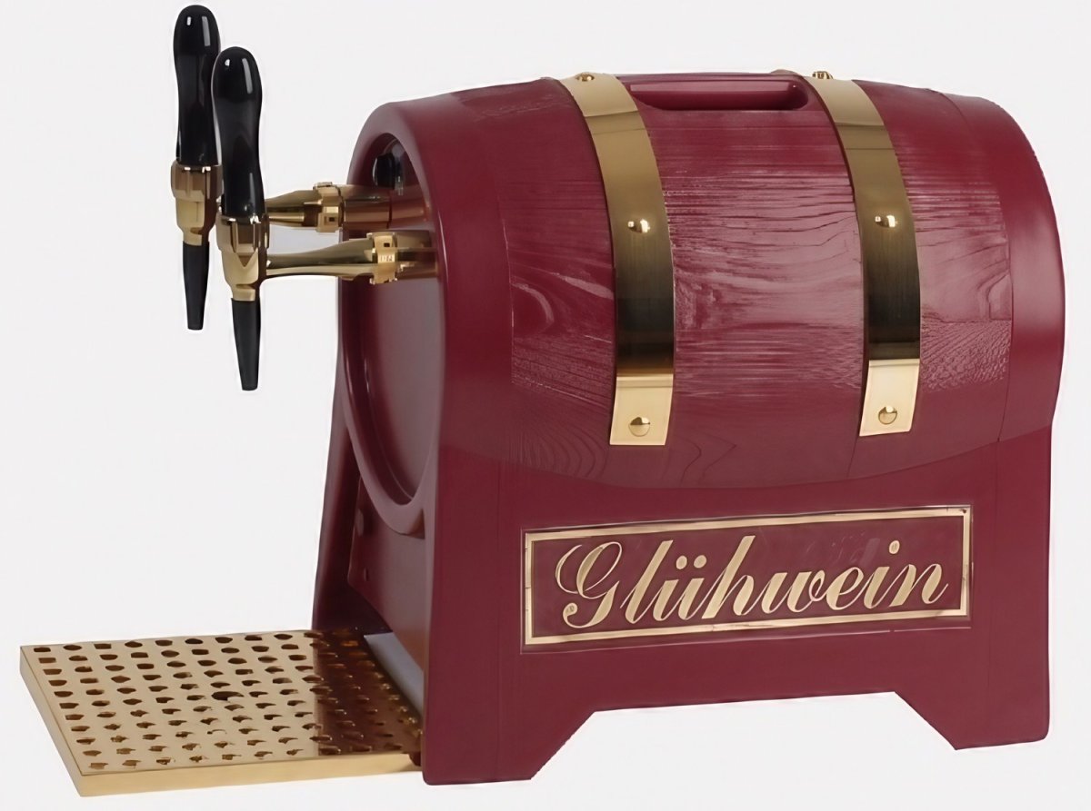 Varmdrycksdispenser, glöggkanna, vinvärmare – Special Edition Röd med elektrisk pump, 9 kW, 3 uttag - Bild 2