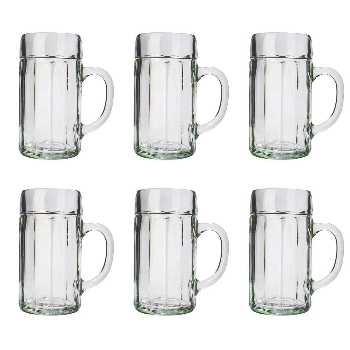 Ölglas, ölmuggar, 6-pack – 1 liter