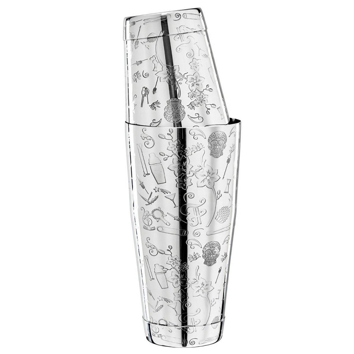 Cocktailshaker – samarbete med TIN oN TIN, rostfritt stål – 28 oz/18 oz – med gravyr – begränsad upplaga - Bild 2