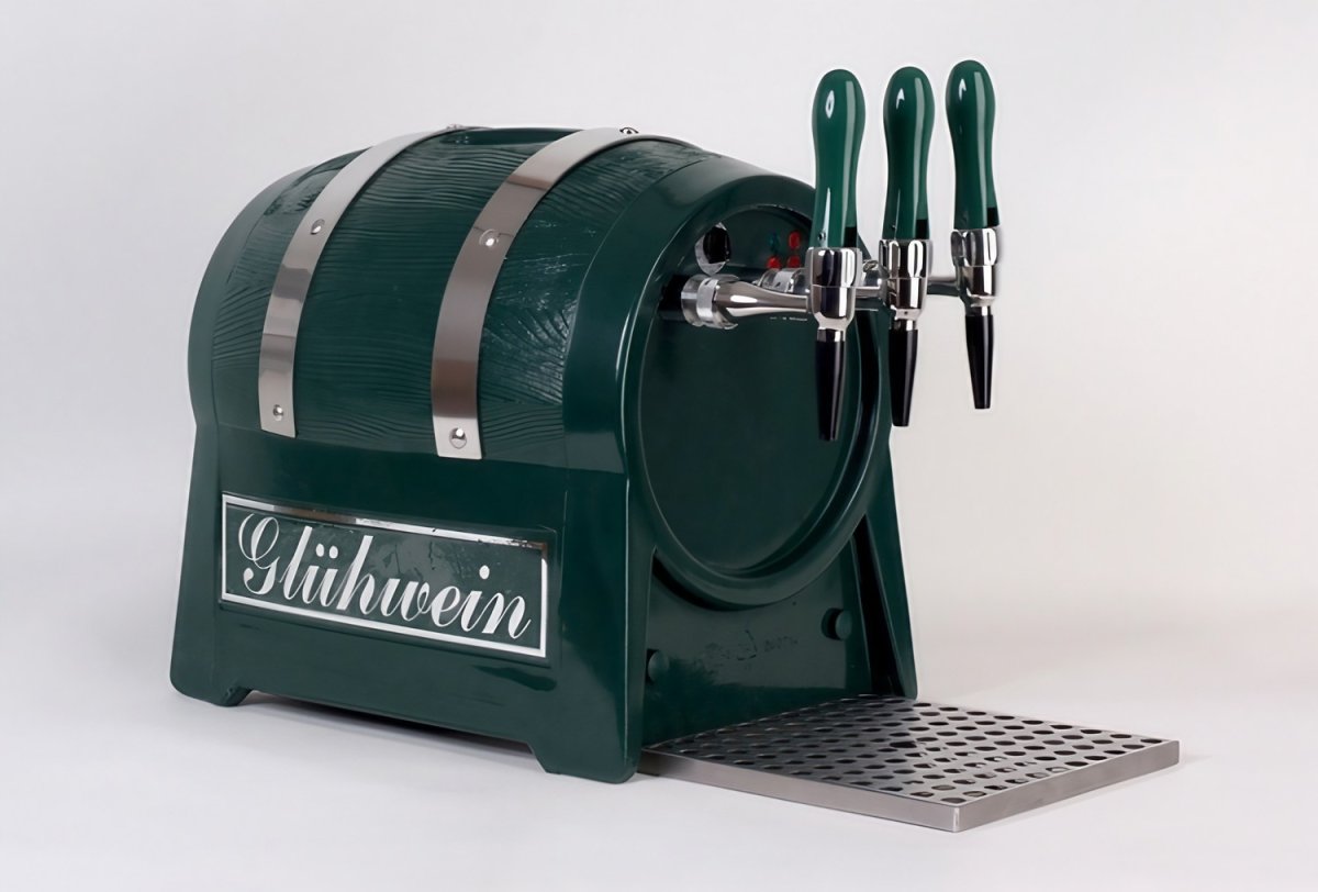 Varmdrycksautomat, glöggkanna, vinvärmare – med inbyggd luftkompressor, tunnformad, 3 linjer 6 kW - Bild 2