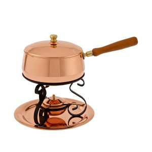 Fonduegryta, grundläggande fonduegryta – i koppar och förtennat stål