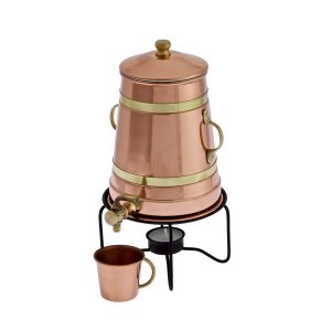 Vattenkokare, tekanna i koppar, kaffekanna i koppar 1,5 l